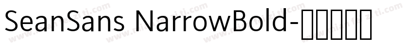 SeanSans NarrowBold字体转换